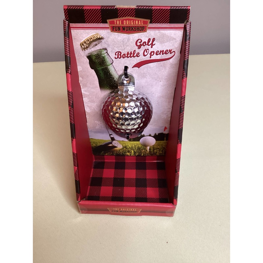 Golf ball bottle opener